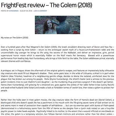 FrightFest review – The Golem (2018)